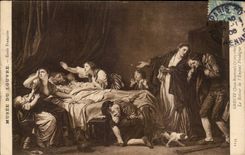 Paris CPA Musee du Louvre Ecole Francaise Greuze le retour de l'enfant prodigue