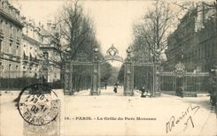 Paris CPA the grid of the park heap