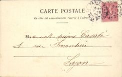 Paris CPA the grid of the park heap