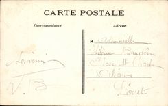 Paris CPA Town hall of 5th and street Soufflot