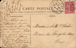 Paris CPA Square des innocents Ancienne porte de lingerie