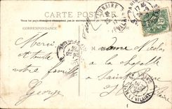 Paris CPA Montsouris Park an alley