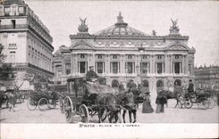 Paris CPA place de l'opera