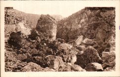 CPA Falls of the Tarn the step of Soucy Castling Deaf person and the chaos of the hell