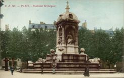 Paris CPA Fontaine St Sulpice