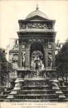 Paris CPA Fontaine des Innocents et le square rue Saint Denis