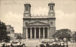 Paris CPA Eglise St vincent de Paul