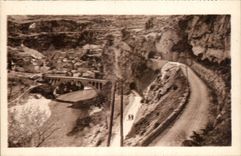 Falls of Tarn CPA Seen of the bridge of Saint Chely