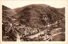 Falls of Tarn CPA co Enimie Panoramic View