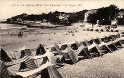 Saint Palate on sea CPA the beach
