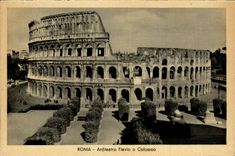Italy Italia Roma CPA anfiteatro O colosseo