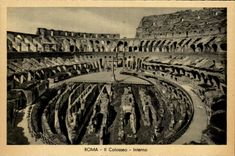 Italy Italia Roma CPA It Colosseo Interno