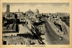 Italy Italia Roma CPA Via del Fori Imperiali