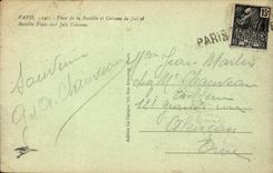 Paris CPA Places Bastille and column of July