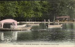Paris CPA Bois de Boulogne Les bateaux sur le lac