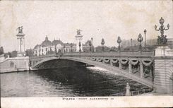 Paris - 7 - Bridge Alexandre III - CPA