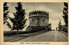 Italia - Italy - Roma - Rome - Fell di Cecilia Metella in Via Appia - CPA