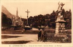 Lourdes - Statue of St Michel - Breton Martyrdom CPA