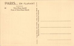 Paris - 4 - Notre Dame CPA 