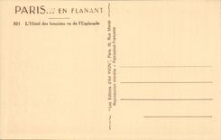 Paris - 7 - the Hotel Invalides seen Esplanade CPA