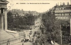 Paris - 8 - the Boulevard of the Madeleine - CPA