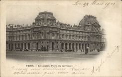 Paris - 1 - Le Louvre - Place du Carrousel - CPA 