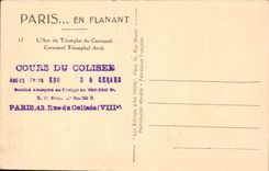 Paris - 1 - L'Arc du Triomphe du Carrousel - CPA 