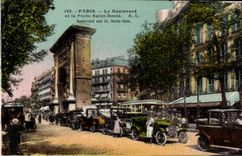 Paris - 10 - the Boulevard and the Gate Saint Denis CPA