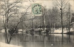 Paris - 16 - Bois de Boulogne - Un Coin du Lac en Hiver - CPA 