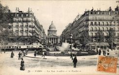 Paris - 5 - the Street Soufflot and the Pantheon CPA