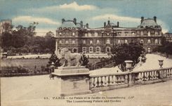 Paris - 6 - the Palate of Luxembourg CPA