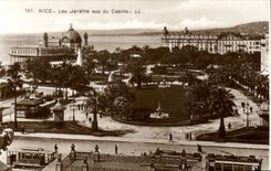 Nice - Gardens seen of the Casino - CPA