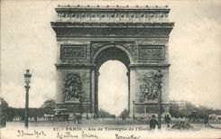Paris - 8 - Arc de Triomphe of Etoile - CPA