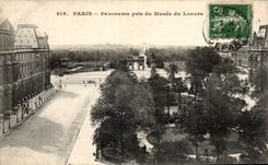 Paris - 1 - Panorama pris du Musee du Louvre - CPA 
