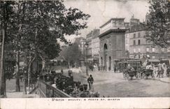 Paris - 10 - Boulevard and Gate St Martin - CPA