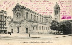 Paris - 6 - Notre Dame Church of Fields CPA