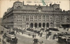 Paris - 8 - Station Saint Lazare - Court of Rome - CPA
