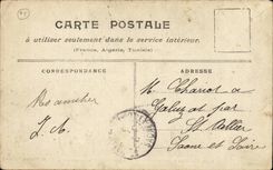 Paris Floods - January 1910 - boat - boat Eiffel Tower - Eiffel Tower - Paris flooded - CPA