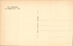 Lourdes - Basilica - the Castle Fort - CPA