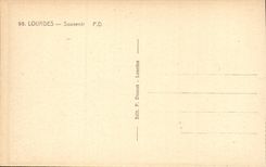 Lourdes - With the Blessed Cave - I have Request for you - Souvenir - CPA