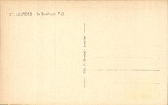 Lourdes - Basilica CPA