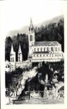 Lourdes - the Basilica and Cave CPA