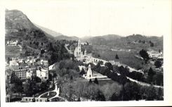 Lourdes - Overall picture on the Basilica and the Martyrdom of Castle Fort CPA
