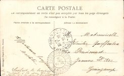 Festivals - Happy New Year - Floral and gravitational card - CPA