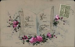 Phantasie - Festivals - gluckliches neues Jahr - liefert - Buch - CPA