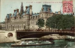 Paris - 4 - Hote de Ville - CPA 