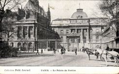 Paris - 1 - Le Palais de Justice - Collection Petit Journal - cheval - horse - CPA 