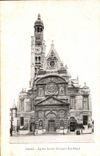 Paris - 5 - Church Saint Etienne of the Mount - CPA