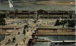 Paris - 8 - Place of the Harmony - Illustration - CPA