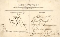 Paris - 8 - Place of the Harmony - Illustration - CPA